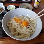 うどん屋 - たまご投入