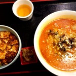 167858776 - 担々麺セット(白米→ミニ麻婆丼)♪
