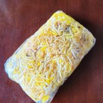 ハラールフードマルハバ - 残った分は、ラップして冷凍保存します。