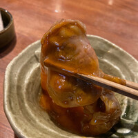 やきにくのバクロ 博多店 - 黄身をくぐらせて