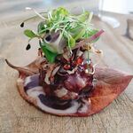 レヴォ - スッポンのミンチ　スッポンの血とショコラのソース