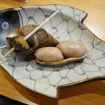 鮨やぎぬま - ばい貝とピーナツ
