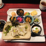 魚酔庭 - ランチＡ　五目ジャンボしゅうまい