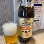 串かつ 千里 - 一番搾り(瓶ビール)580円