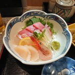 ときわ - 私的には豪華な刺身盛り合わせ♪