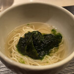 蓮心 - 〆メシ　③浜名湖海苔そば