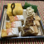 力寿司 - 棒寿司 穴子とすまのハーフ&ハーフ