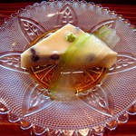 うさぎ屋 - 先附　ごま豆腐　水無月風