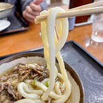 手打ちうどん 一屋 - やや寸胴な滑らか太麺