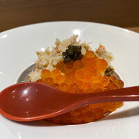 鮨 青海 品川店 - カニとイクラの小丼（キャビア添え））