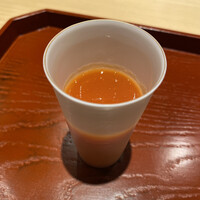 銀座 稲葉 - オレンジジュースかトマトジュースを選べます