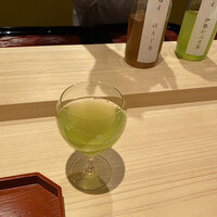 銀座 稲葉 - かぶせ茶かほうじ茶か選べます