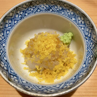 鮨 つぼみ - 白えび からすみ掛け