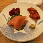 鳥つね自然洞 - 鳥刺し