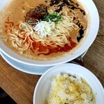 麺屋 愛心 - 海老寿久担々麺　追いリゾセット
