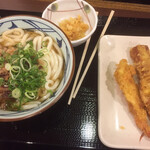 丸亀製麺 - 肉うどん&天ぷら