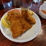 丸千葉 - あじフライ。肉厚サクサク♪