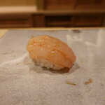 すし処 睦月 - 甘海老 甘海老味噌仕込