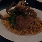 渡り蟹のパスタ