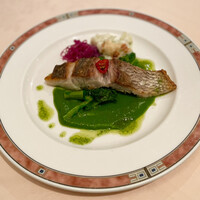 エリオ・ロカンダ・イタリアーナ - 長崎県産甘鯛ポワレ　菜の花ソース