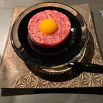 Hokkaidou Yakiniku Kitaushi - 美瑛和牛サーロインとろけるユッケ風