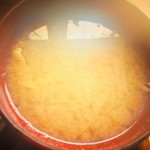 おばんざい はこべら - 白味噌のお味噌汁