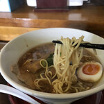 尾道らーめん 七鐘屋 - 細いストレート麺