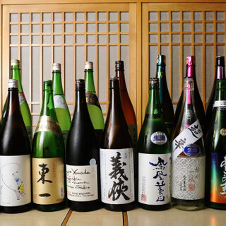 All-you-can-drink carefully selected local sake. Enjoy pairing with food