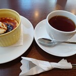 ポティエコーヒー - 自家製プリン＆紅茶