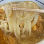 なか卯 - とろたま親子がけうどんの麺