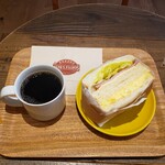 SEATTLE'S BEST COFFEE - 珈琲とハムチーズ＆たまごサンド