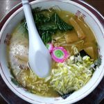 松尾ジンギスカン - 塩ラーメンのアップ