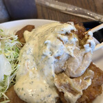 わ楽 - チキン断面