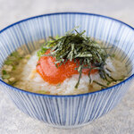 Ochazuke（boiled rice with tea）(plum, salmon, pollack)