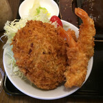 わ楽 - メンチ、エビフライ