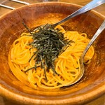 スパゲティながい - タラコとウニのスパゲティ