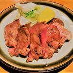 Grilled pork tongue