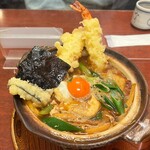 きしめん あまの - 海老天味噌煮込みうどん