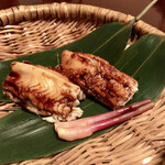 あさば - 穴子黒米寿し