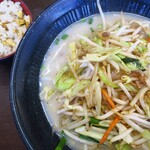 長秀龍 - 野菜白胡麻担々麺＆ミニチャーハン