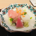 山玄茶 - ヒラメ、こしび、タコ、紋甲イカ