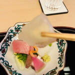 山玄茶 - 平目の中にはチーズが！