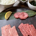 Yakiniku Andhi - 【ランチ】定番3種盛り定食