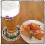 Dainingu Ando Bapisu Kafe - ビール＆ピクルス