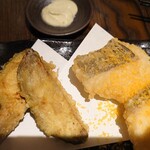 天ぷらとワイン大塩 - アボガド～わさびマヨ～・鱈～からすみがけ～