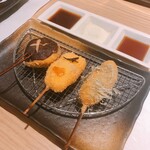 Kushiage Wagaya - 椎茸、子持ち昆布、山芋