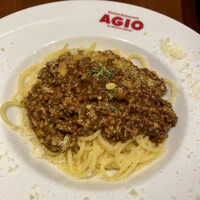 マーケットレストラン AGIO ルミネ横浜店 - ミートソース(ブルスケッタ、オレンジジュース)
