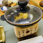 Hoteru Kogure - 強肴 「蝦夷鮑踊り酒蒸し」♪ コリコリっとした歯応えある美味しさ、肝も美味でありました(●´ω｀●)
