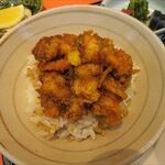 銀座 天一 - ミニかき揚げ天丼（アップ）