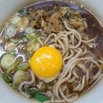 一〇そば - 黄身をスタンバイ